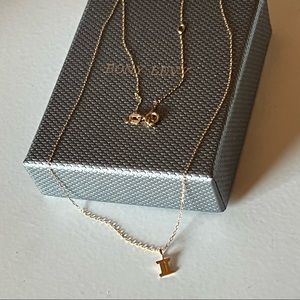 BONY LEVY 14K YELLOW GOLD PETITE HOROSCOPE PENDANT NECKLACE GEMINI NWT